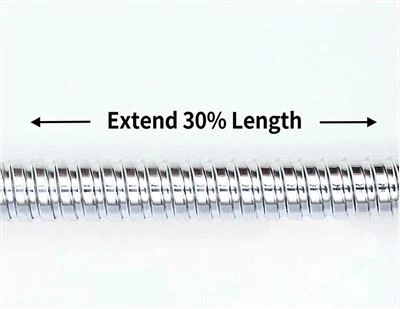 รัศมีการโค้งงอต่ำสุดของสายฝักบัวขนาดเส้นผ่านศูนย์กลางขนาดใหญ่คือเท่าใด?